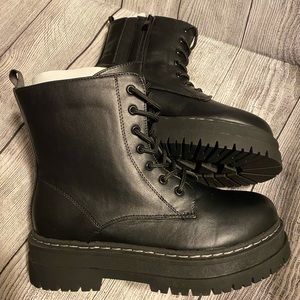 Torrid Black Combat Boots, Size 8.5WW, NWT